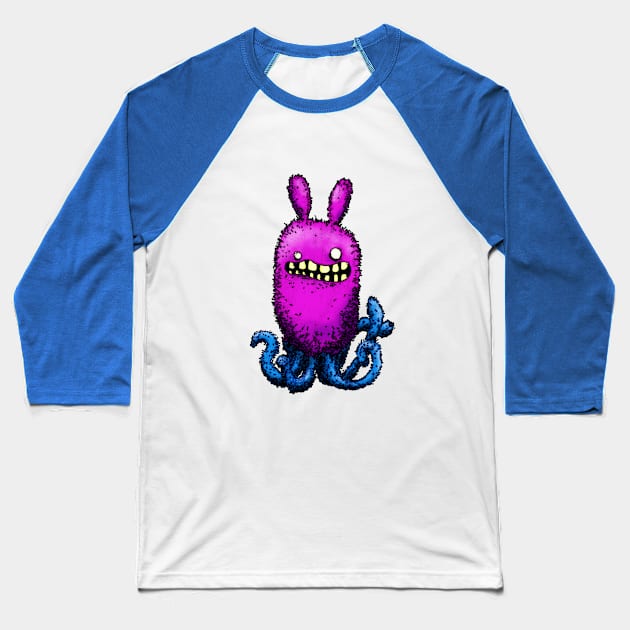 Creepy Octobunny Baseball T-Shirt by onibug